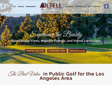 Tablet Screenshot of debellgolf.com